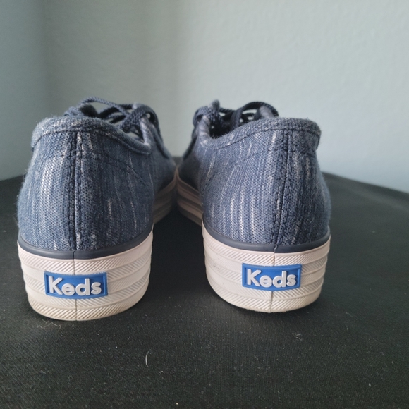 Keds Triple Kick navy sneakers size 8.5 - Picture 4 of 7